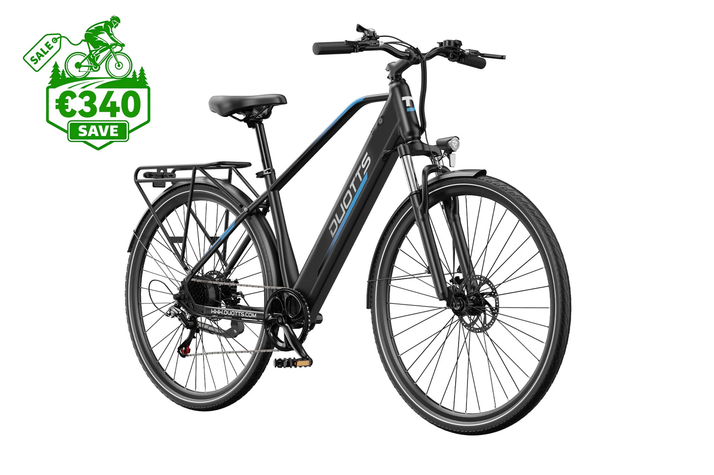 DUOTTS C29 Lite Electric Bike – 250W Motor | 36V 13Ah Battery | 27.5″ Urban Tyres | Up to 65km Range | UK Legal Commuter E-Bike