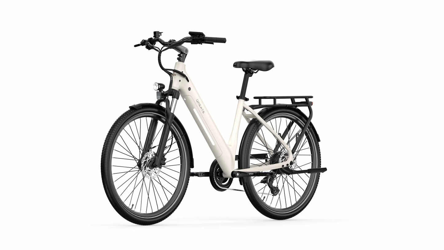 A-Spadz Qreate City Air Electric Bike – 250W Motor | 36V 13.5Ah Battery | 27.5″ Hybrid Tyres | Hydraulic Disc Brakes | Urban Commuter E-Bike