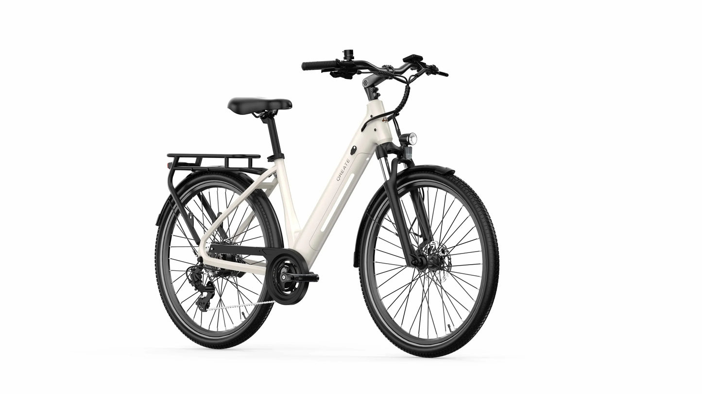 A-Spadz Qreate City Air Electric Bike – 250W Motor | 36V 13.5Ah Battery | 27.5″ Hybrid Tyres | Hydraulic Disc Brakes | Urban Commuter E-Bike