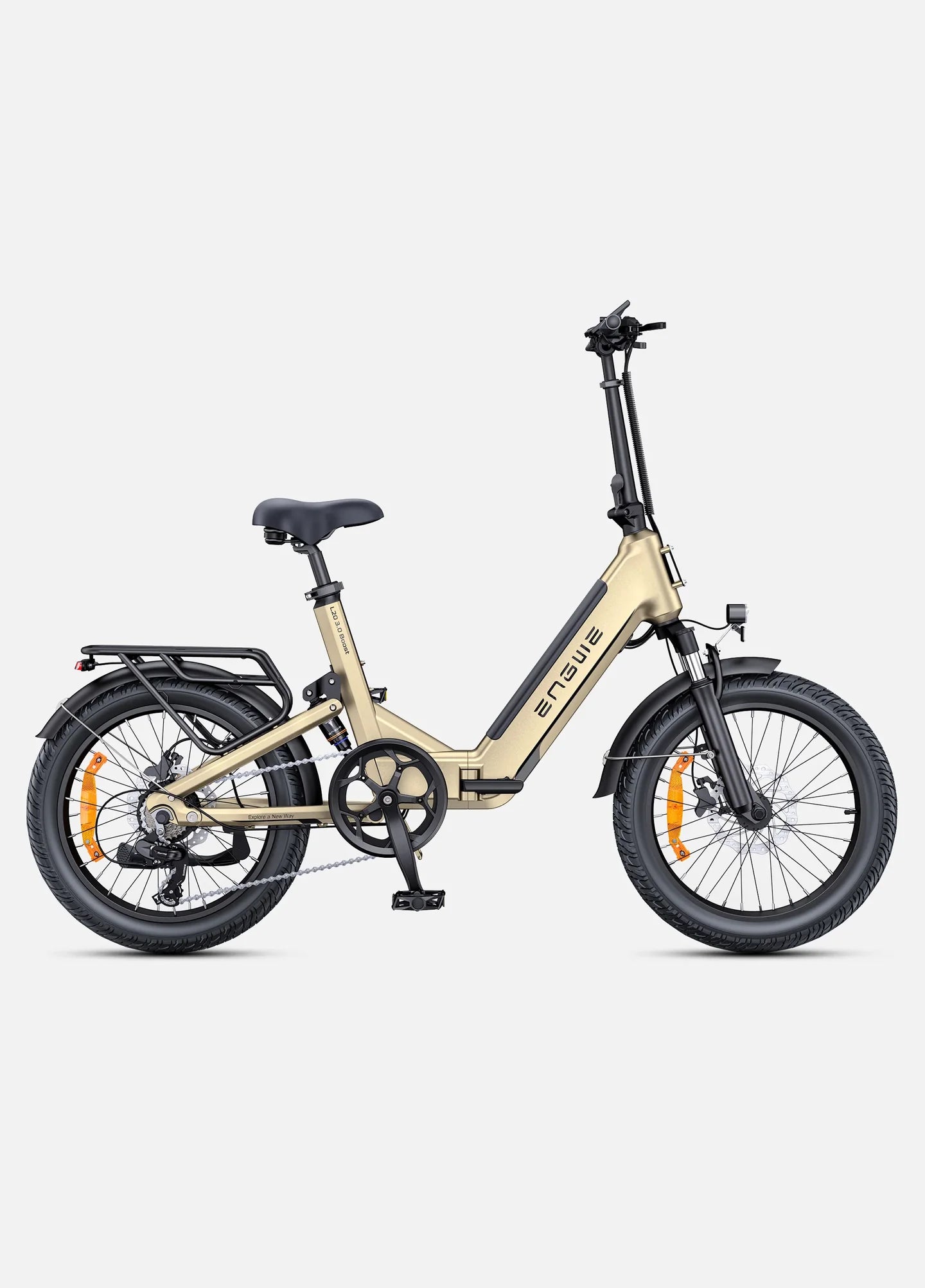 ENGWE L20 3.0 Boost Electric Bike – 250W Motor | 48V 13.5Ah Battery | Full Suspension | Folding 20″ Fat Tyres | Up to 135km Range | UK Legal Commuter E-Bike