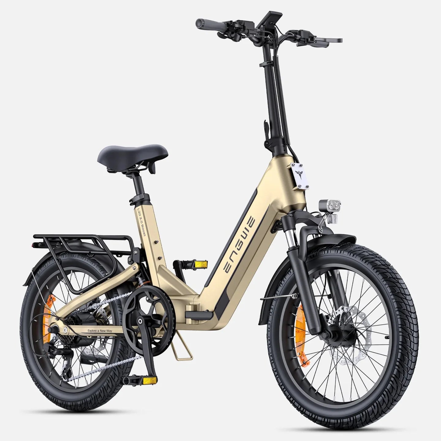ENGWE L20 3.0 Boost Electric Bike – 250W Motor | 48V 13.5Ah Battery | Full Suspension | Folding 20″ Fat Tyres | Up to 135km Range | UK Legal Commuter E-Bike