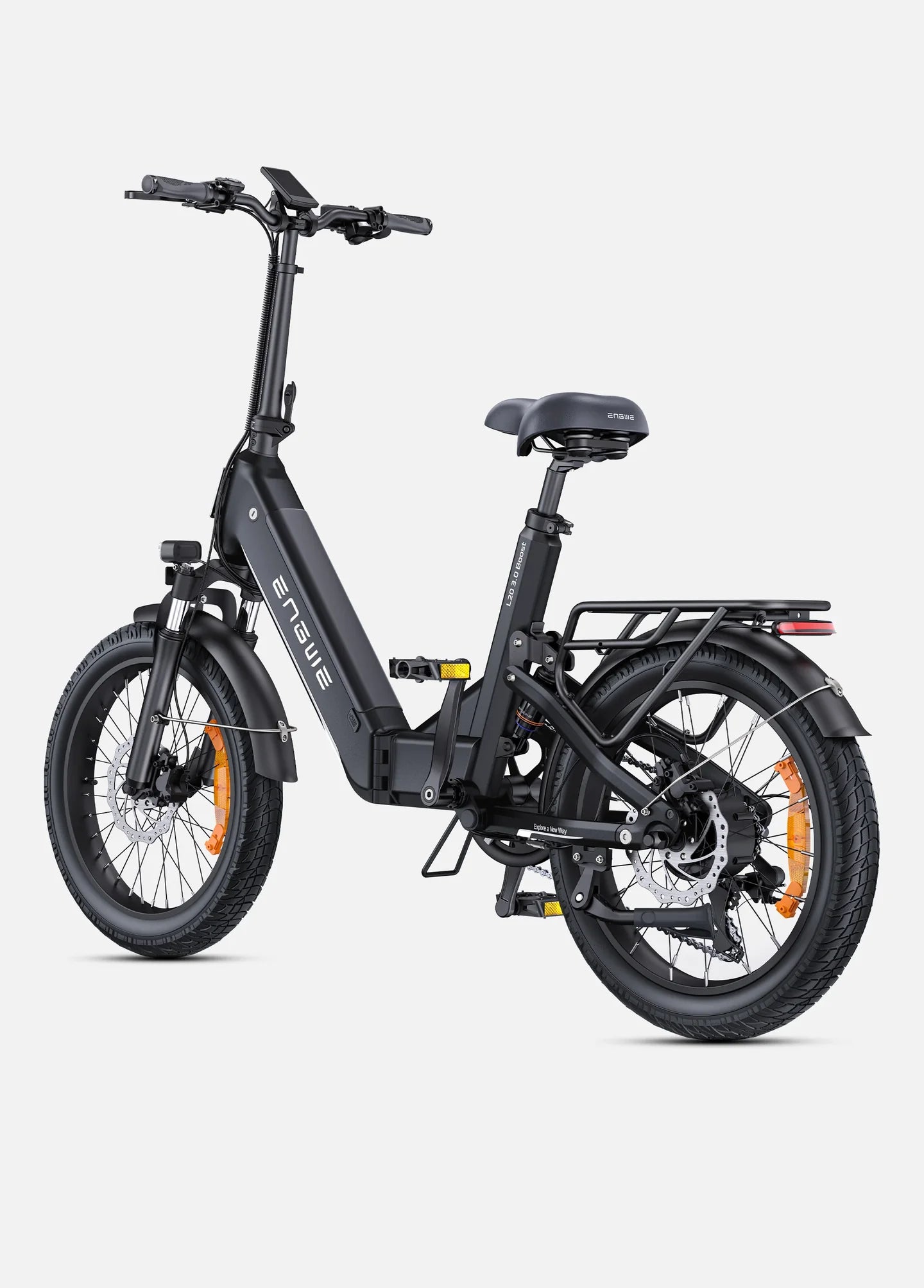ENGWE L20 3.0 Boost Electric Bike – 250W Motor | 48V 13.5Ah Battery | Full Suspension | Folding 20″ Fat Tyres | Up to 135km Range | UK Legal Commuter E-Bike