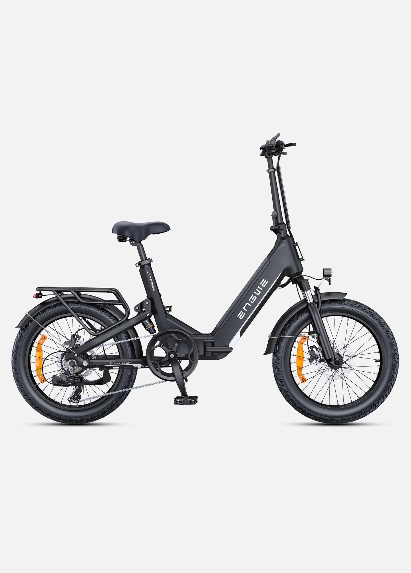 ENGWE L20 3.0 Boost Electric Bike – 250W Motor | 48V 13.5Ah Battery | Full Suspension | Folding 20″ Fat Tyres | Up to 135km Range | UK Legal Commuter E-Bike