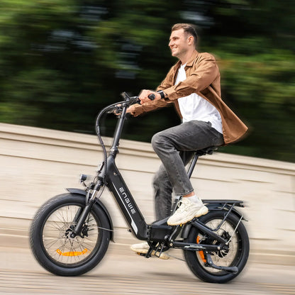 ENGWE L20 3.0 Boost Electric Bike – 250W Motor | 48V 13.5Ah Battery | Full Suspension | Folding 20″ Fat Tyres | Up to 135km Range | UK Legal Commuter E-Bike