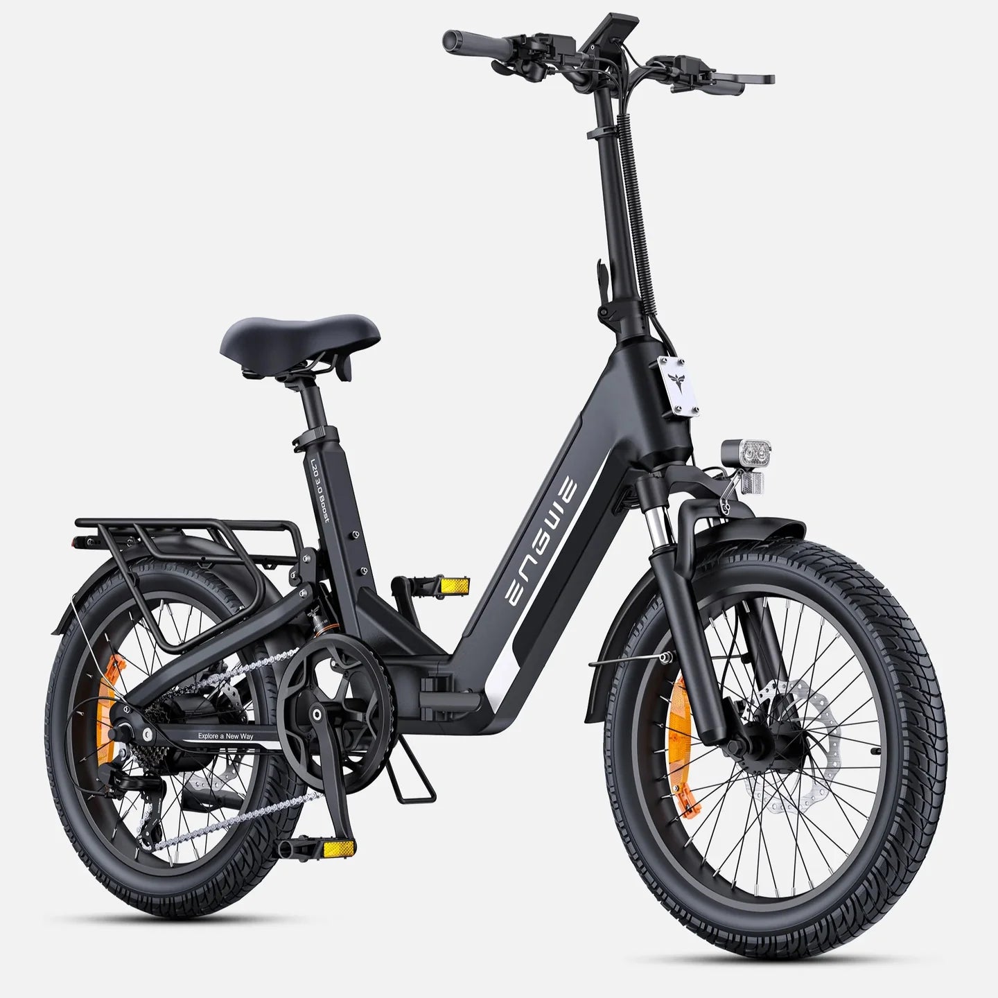 ENGWE L20 3.0 Boost Electric Bike – 250W Motor | 48V 13.5Ah Battery | Full Suspension | Folding 20″ Fat Tyres | Up to 135km Range | UK Legal Commuter E-Bike