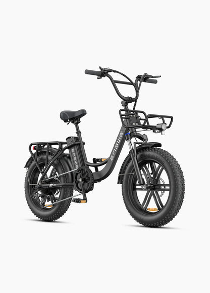 ENGWE L20 Boost Electric Bike – 250W Motor | 48V 13Ah Battery | 20″ Fat Tyres | Step-Through Frame | Up to 126km Range | UK Legal Commuter E-Bike