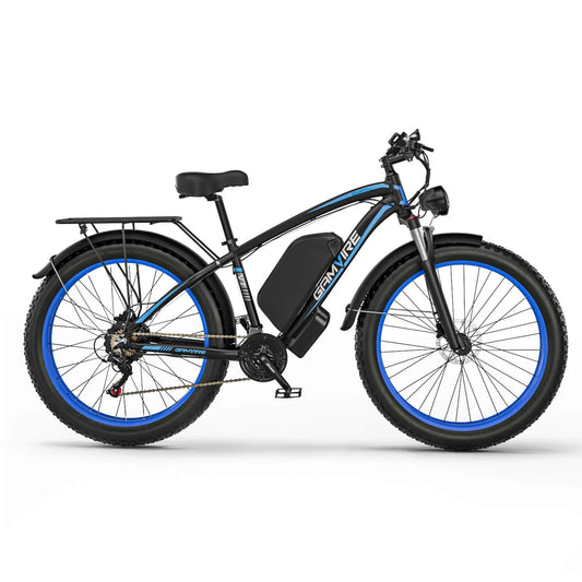 E-BYCCO Gamvire 26 V7 Electric Bike – 1000W Motor | 52V 19.2Ah Battery | 26″ Fat Tyres | All-Terrain Full Suspension | High-Speed Off-Road E-Bike