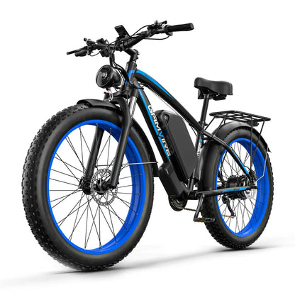 E-BYCCO Gamvire 26 V7 Electric Bike – 1000W Motor | 52V 19.2Ah Battery | 26″ Fat Tyres | All-Terrain Full Suspension | High-Speed Off-Road E-Bike