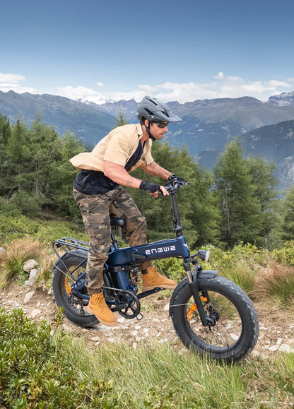 ENGWE Engine Pro 3.0 Boost Electric Bike – 250W Motor | 48V 15Ah Samsung Battery | Full Suspension | 20″ × 4.0″ Fat Tyres | Up to 130km Range | Folding UK Legal E-Bike