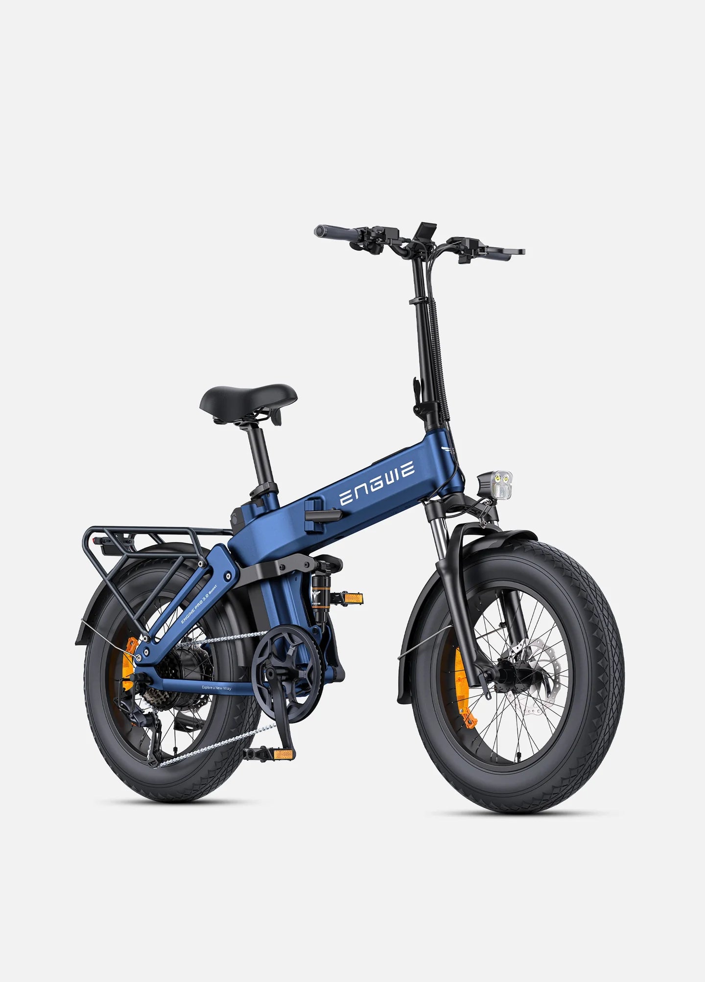 ENGWE Engine Pro 3.0 Boost Electric Bike – 250W Motor | 48V 15Ah Samsung Battery | Full Suspension | 20″ × 4.0″ Fat Tyres | Up to 130km Range | Folding UK Legal E-Bike
