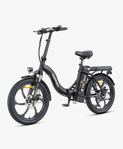 HILLMILES MILEPORT 1 Electric Bike – 250W Motor | 36V 13Ah Battery | 20″ Fat Tyres | Folding Frame | Up to 100km Range | UK Legal Commuter E-Bike