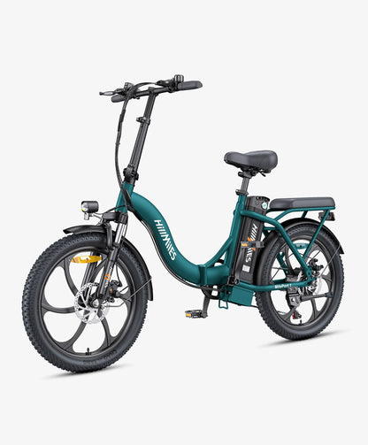 HILLMILES MILEPORT 1 Electric Bike – 250W Motor | 36V 13Ah Battery | 20″ Fat Tyres | Folding Frame | Up to 100km Range | UK Legal Commuter E-Bike