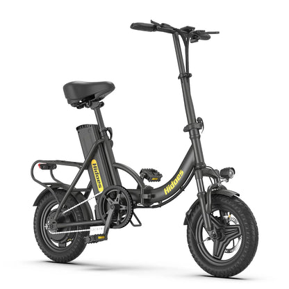 Hidoes C5 Electric Bike – 250W Motor | 36V 10.4Ah Battery | 14″ Fat Tires | Foldable Commuter E-Bike | 25 km/h UK Legal
