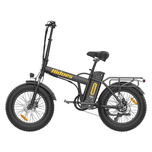 Hidoes F3 Fat-Tire Electric Bike – 250W Motor | 48V 13Ah Battery | 20″×4″ Off-Road Tires | Dual Suspension | 25–35 km Range | UK Legal E-Bike