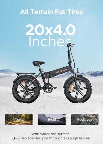 Engwe EP‑2 Pro Folding Fat Tire E‑Bike