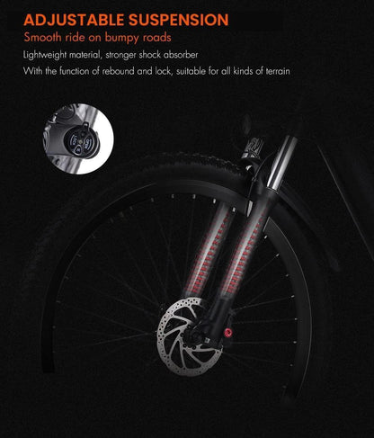 RANDRIDE YG90B Electric Bike – 1000W Motor | 48V 17Ah Battery | 27.5″ / 29″ Wheels | Hydraulic Brakes | Up to 90km Range | Full Suspension E-Mountain Bike