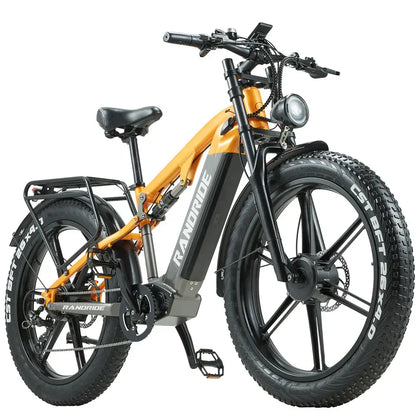 RANDRIDE YX80M-2 Dual Motor Electric Bike – 2000W Dual Motors | 48V 20Ah Battery | 26″ × 4.0″ Fat Tyres | Hydraulic Brakes | Full Suspension E-Mountain Bike