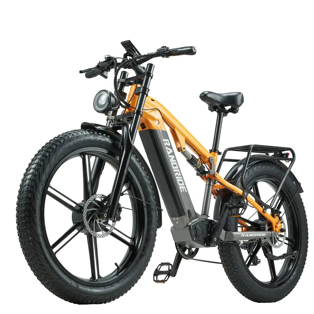 RANDRIDE YX80M-2 Dual Motor Electric Bike – 2000W Dual Motors | 48V 20Ah Battery | 26″ × 4.0″ Fat Tyres | Hydraulic Brakes | Full Suspension E-Mountain Bike