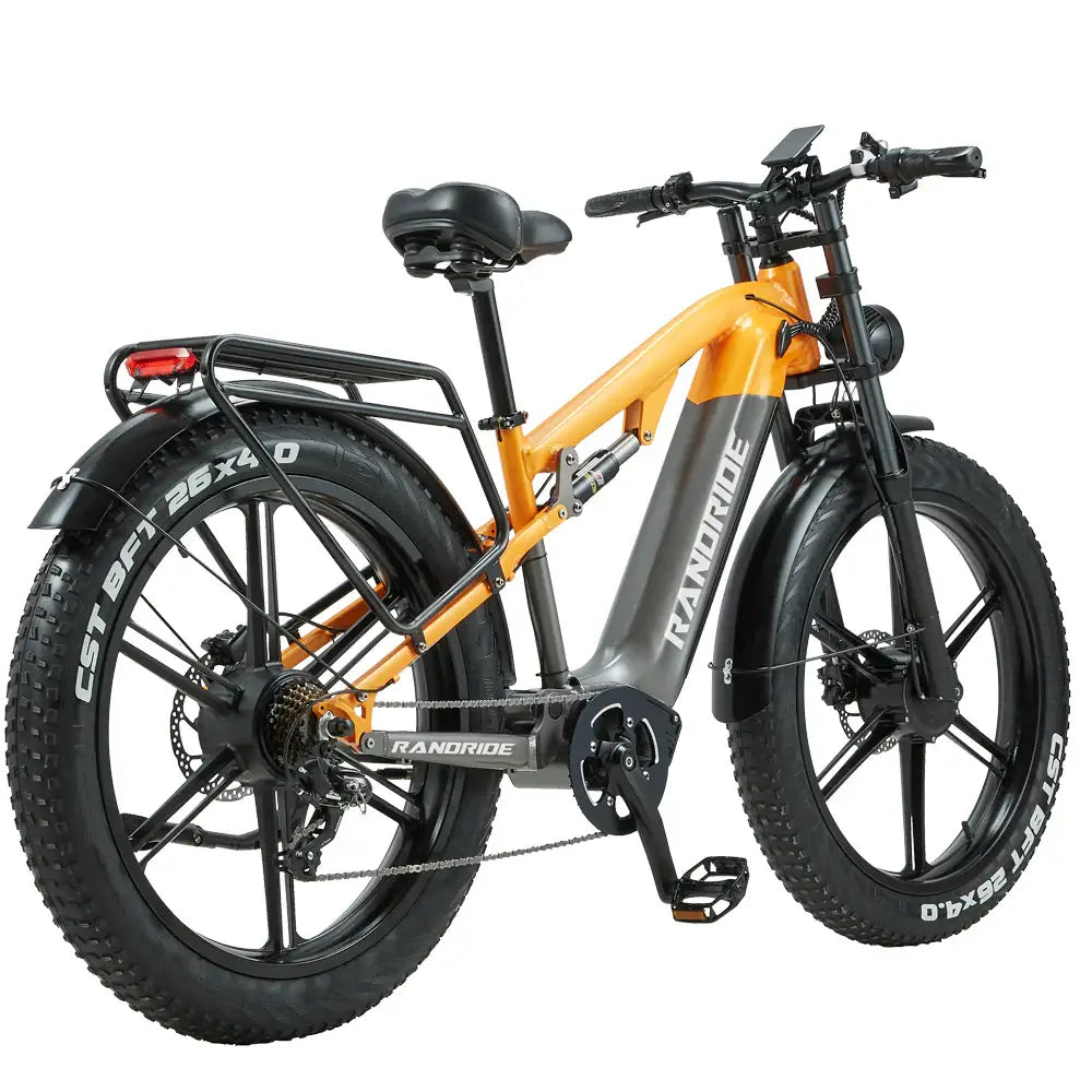 RANDRIDE YX80M-2 Dual Motor Electric Bike – 2000W Dual Motors | 48V 20Ah Battery | 26″ × 4.0″ Fat Tyres | Hydraulic Brakes | Full Suspension E-Mountain Bike