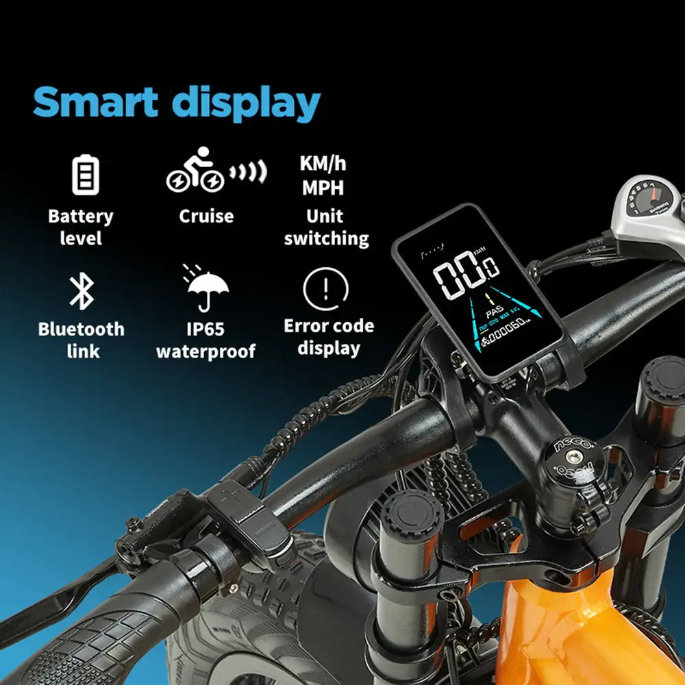 RANDRIDE YX80M-2 Dual Motor Electric Bike – 2000W Dual Motors | 48V 20Ah Battery | 26″ × 4.0″ Fat Tyres | Hydraulic Brakes | Full Suspension E-Mountain Bike