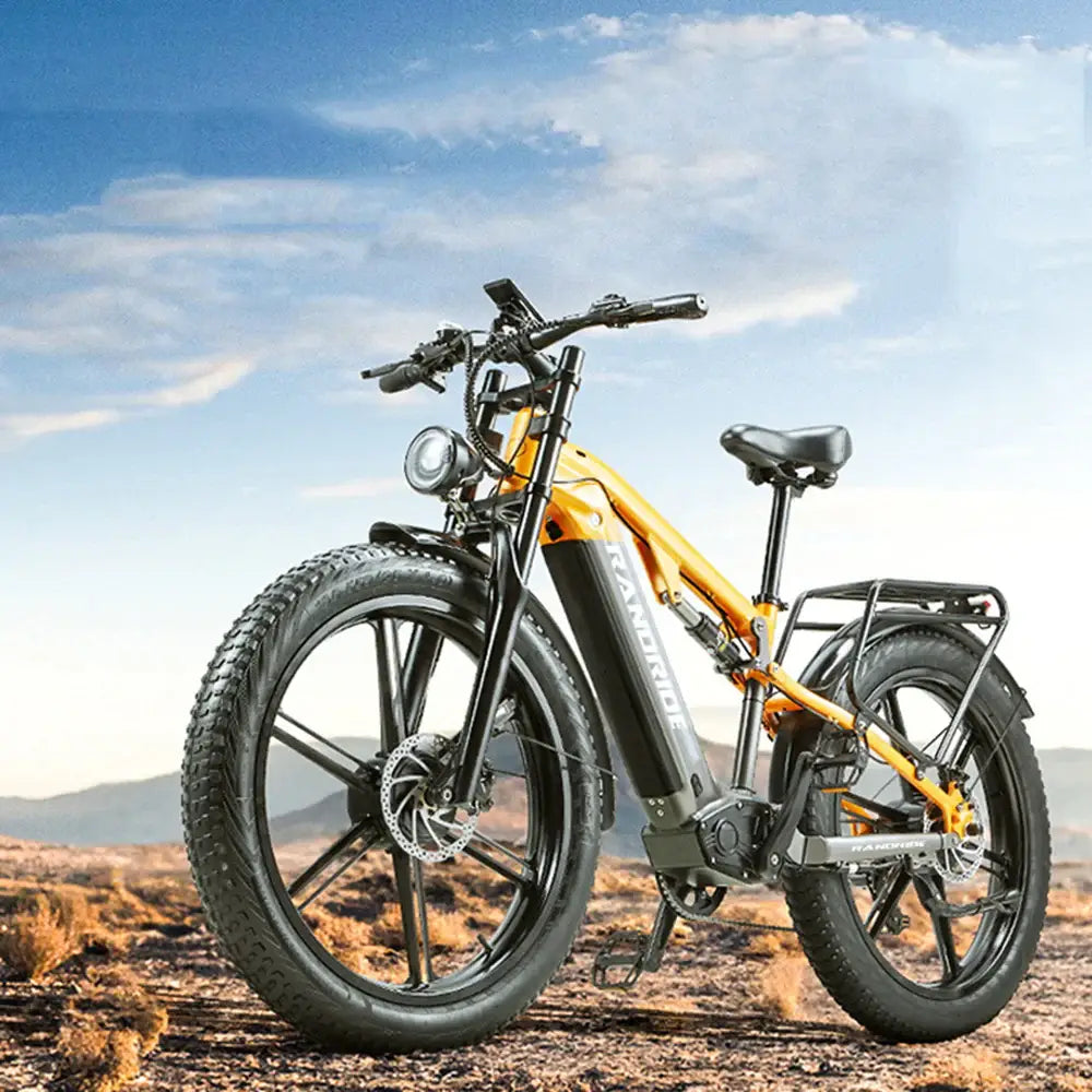RANDRIDE YX80M-2 Dual Motor Electric Bike – 2000W Dual Motors | 48V 20Ah Battery | 26″ × 4.0″ Fat Tyres | Hydraulic Brakes | Full Suspension E-Mountain Bike