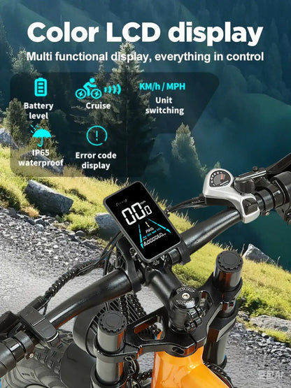 RANDRIDE YX80M-2 Dual Motor Electric Bike – 2000W Dual Motors | 48V 20Ah Battery | 26″ × 4.0″ Fat Tyres | Hydraulic Brakes | Full Suspension E-Mountain Bike
