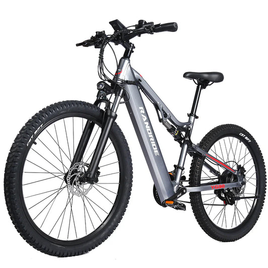 RANDRIDE YX90A Electric Bike – 1000W Motor | 48V 17Ah Battery | 27.5″ Tyres | Full Suspension | Hydraulic Brakes | Up to 90km Range | Electric Mountain Bike