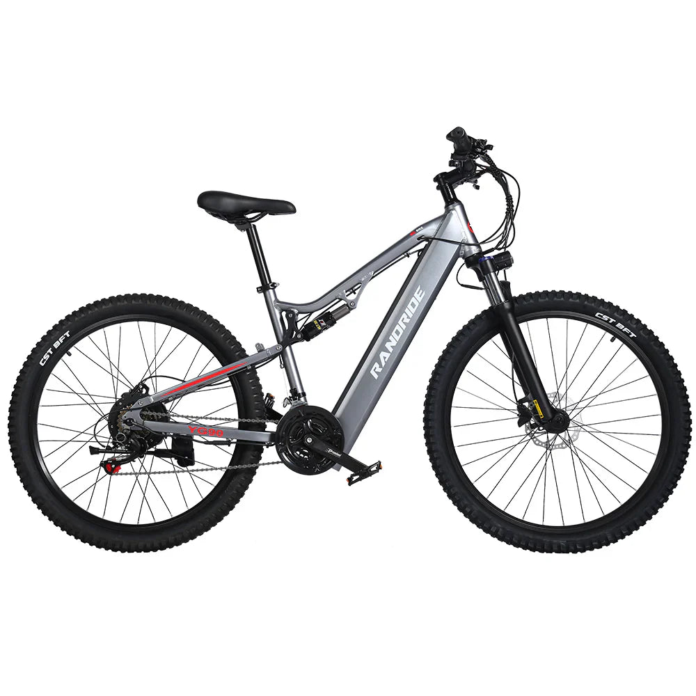 RANDRIDE YX90A Electric Bike – 1000W Motor | 48V 17Ah Battery | 27.5″ Tyres | Full Suspension | Hydraulic Brakes | Up to 90km Range | Electric Mountain Bike