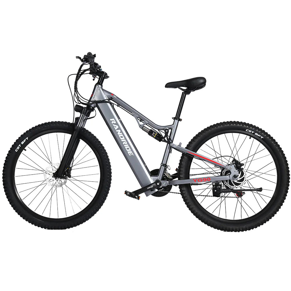 RANDRIDE YX90A Electric Bike – 1000W Motor | 48V 17Ah Battery | 27.5″ Tyres | Full Suspension | Hydraulic Brakes | Up to 90km Range | Electric Mountain Bike