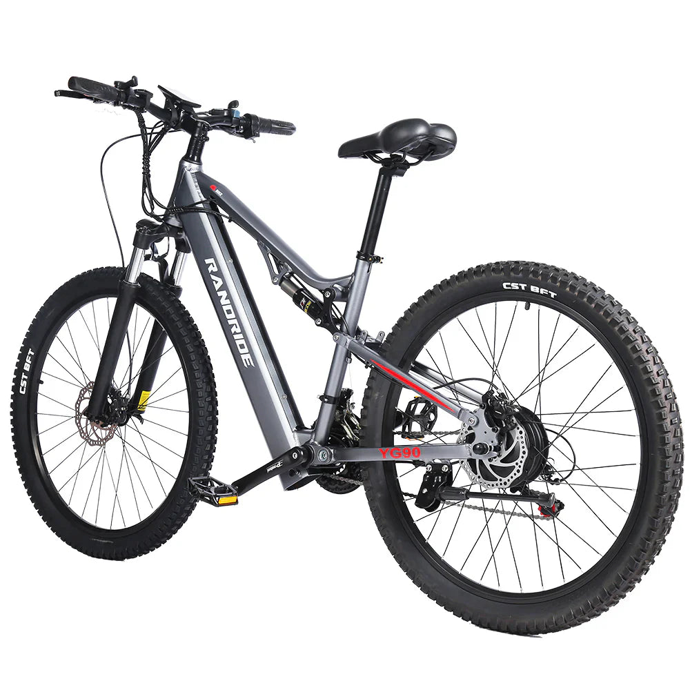 RANDRIDE YX90A Electric Bike – 1000W Motor | 48V 17Ah Battery | 27.5″ Tyres | Full Suspension | Hydraulic Brakes | Up to 90km Range | Electric Mountain Bike
