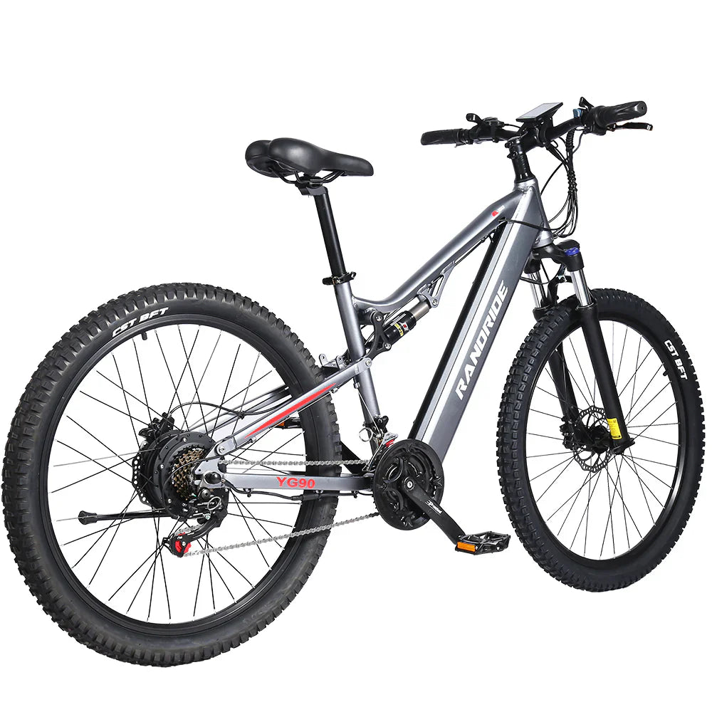 RANDRIDE YX90A Electric Bike – 1000W Motor | 48V 17Ah Battery | 27.5″ Tyres | Full Suspension | Hydraulic Brakes | Up to 90km Range | Electric Mountain Bike
