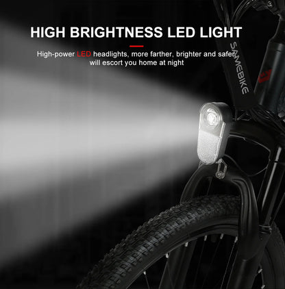 SAMEBIKE SY26-II Electric Bike – 250W Motor | 36V 13Ah Battery | 55Nm Torque | 26″ Tyres | Dual Suspension | Up to 90km Range | Urban Commuter MTB