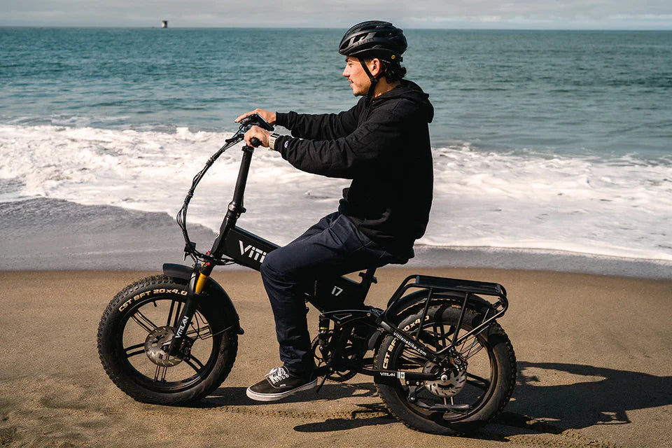 VITILAN i7 Pro 3.0 Electric Bike – 750W Motor | 48V 20Ah Samsung Battery | Full Suspension | 20″ × 4.0″ Fat Tyres | Folding All-Terrain E-Bike