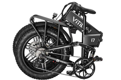 VITILAN i7 Pro 3.0 Electric Bike – 750W Motor | 48V 20Ah Samsung Battery | Full Suspension | 20″ × 4.0″ Fat Tyres | Folding All-Terrain E-Bike