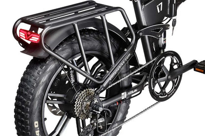 VITILAN i7 Pro 3.0 Electric Bike – 750W Motor | 48V 20Ah Samsung Battery | Full Suspension | 20″ × 4.0″ Fat Tyres | Folding All-Terrain E-Bike
