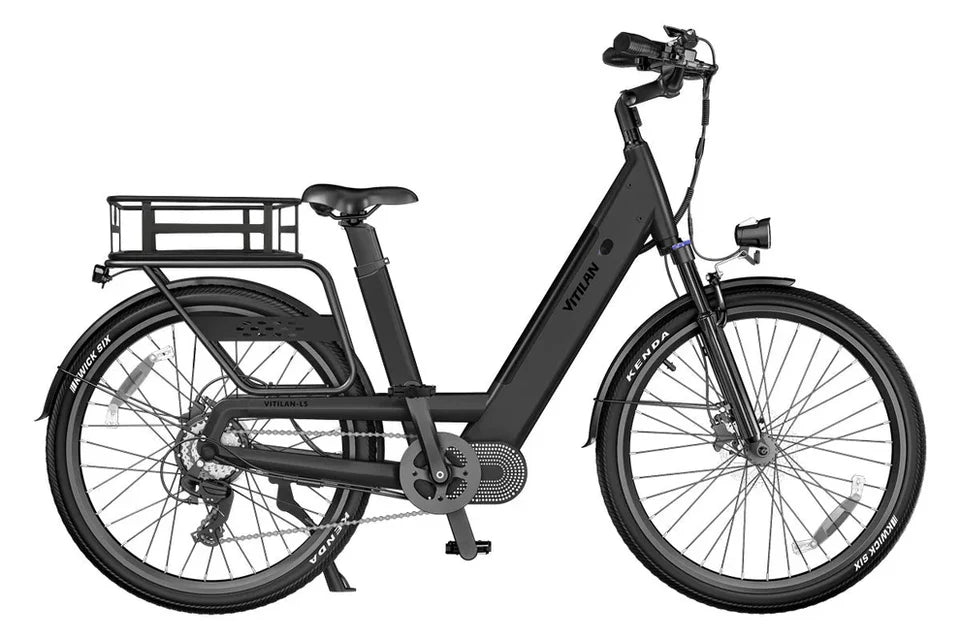 VITILAN L5 Urban Commuter Electric Bike – 500W Motor | 48V 15Ah Samsung Battery | Torque Sensor | Step-Through City E-Bike | Up to 104km Range