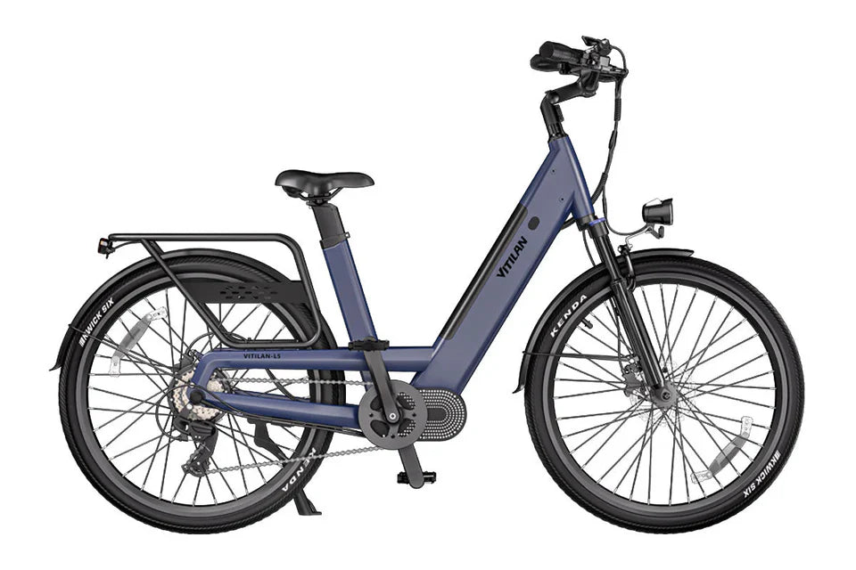 VITILAN L5 Urban Commuter Electric Bike – 500W Motor | 48V 15Ah Samsung Battery | Torque Sensor | Step-Through City E-Bike | Up to 104km Range