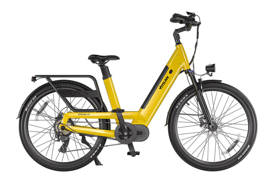 VITILAN L5 Urban Commuter Electric Bike – 500W Motor | 48V 15Ah Samsung Battery | Torque Sensor | Step-Through City E-Bike | Up to 104km Range