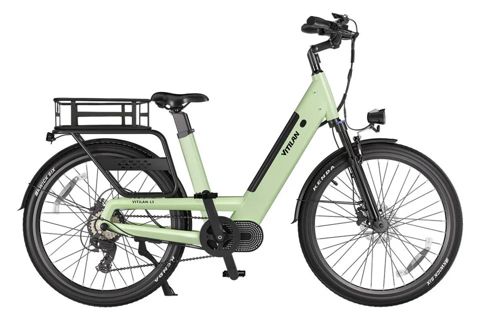 VITILAN L5 Urban Commuter Electric Bike – 500W Motor | 48V 15Ah Samsung Battery | Torque Sensor | Step-Through City E-Bike | Up to 104km Range