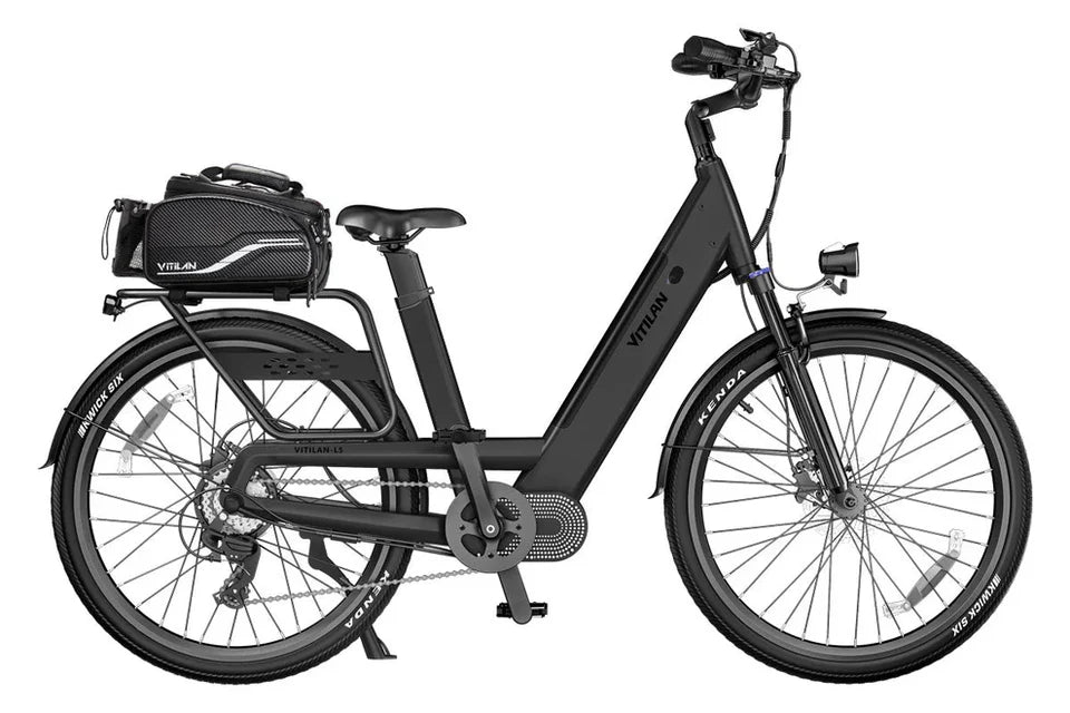VITILAN L5 Urban Commuter Electric Bike – 500W Motor | 48V 15Ah Samsung Battery | Torque Sensor | Step-Through City E-Bike | Up to 104km Range