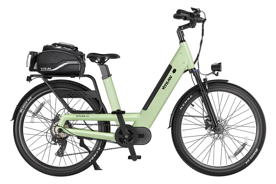 VITILAN L5 Urban Commuter Electric Bike – 500W Motor | 48V 15Ah Samsung Battery | Torque Sensor | Step-Through City E-Bike | Up to 104km Range