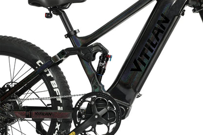 VITILAN T7 Full Suspension Electric Bike – 1000W Motor | 48V 20Ah Samsung Battery | Full Suspension | 26″ Fat Tyres | All-Terrain Mountain E-Bike