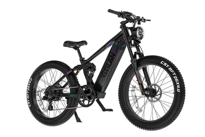 VITILAN T7 Full Suspension Electric Bike – 1000W Motor | 48V 20Ah Samsung Battery | Full Suspension | 26″ Fat Tyres | All-Terrain Mountain E-Bike