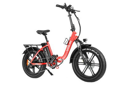 VITILAN U7 Step-Thru Folding Electric Bike – 750W Motor | 48V 20Ah Samsung Battery | 20″ × 4.0″ Fat Tyres | Folding Step-Through E-Bike