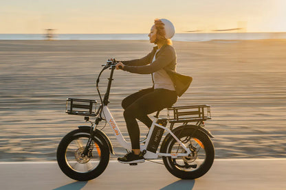 VITILAN U7 Step-Thru Folding Electric Bike – 750W Motor | 48V 20Ah Samsung Battery | 20″ × 4.0″ Fat Tyres | Folding Step-Through E-Bike