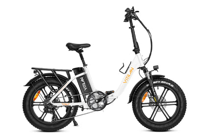 VITILAN U7 Step-Thru Folding Electric Bike – 750W Motor | 48V 20Ah Samsung Battery | 20″ × 4.0″ Fat Tyres | Folding Step-Through E-Bike