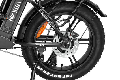 VITILAN U7 Step-Thru Folding Electric Bike – 750W Motor | 48V 20Ah Samsung Battery | 20″ × 4.0″ Fat Tyres | Folding Step-Through E-Bike