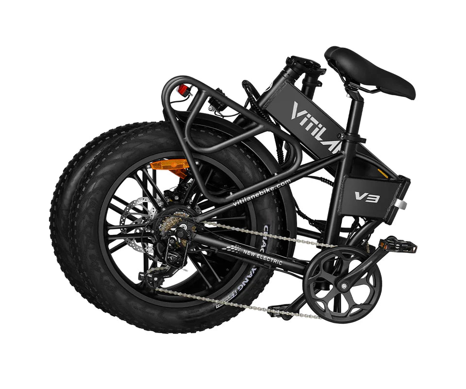 VITILAN V3 2.0 Electric Bike – 750W Motor | 48V 13Ah Battery | 20″ × 4.0″ Fat Tyres | Folding All-Terrain E-Bike | Full Suspension Comfort