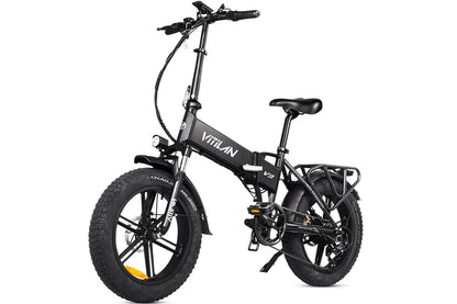 VITILAN V3 2.0 Electric Bike – 750W Motor | 48V 13Ah Battery | 20″ × 4.0″ Fat Tyres | Folding All-Terrain E-Bike | Full Suspension Comfort