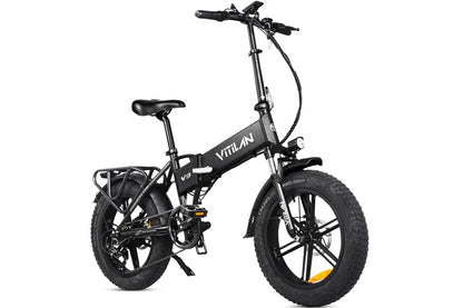 VITILAN V3 2.0 Electric Bike – 750W Motor | 48V 13Ah Battery | 20″ × 4.0″ Fat Tyres | Folding All-Terrain E-Bike | Full Suspension Comfort